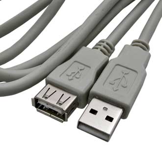 Кабель USB-A F USB-A M 5m